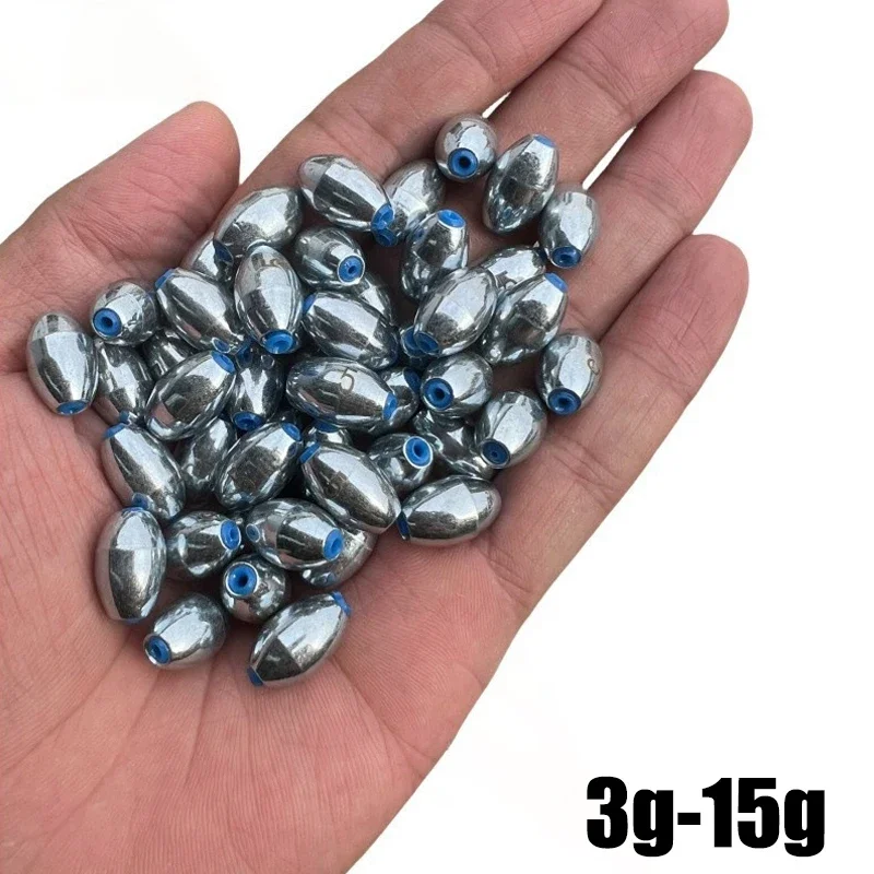 Fishing Lure Spinnerbait - ตะกั่วตกปลาแบบกลวง 10 ชิ้น/ชุด น้ำหนัก 3 กรัม/4