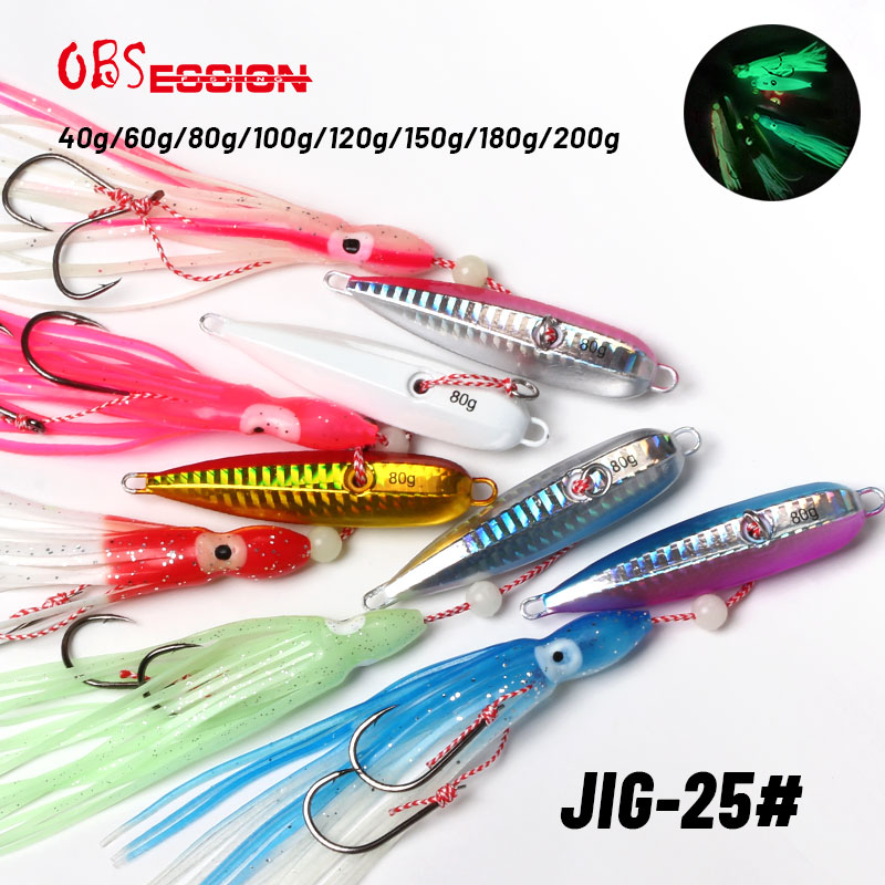 Fishing Lure Buzzbait - OBSESSION J25 Inchiku ปลาหมึกล่อโลหะ Jig เหยื่อหัวกระโปรงตะขอ