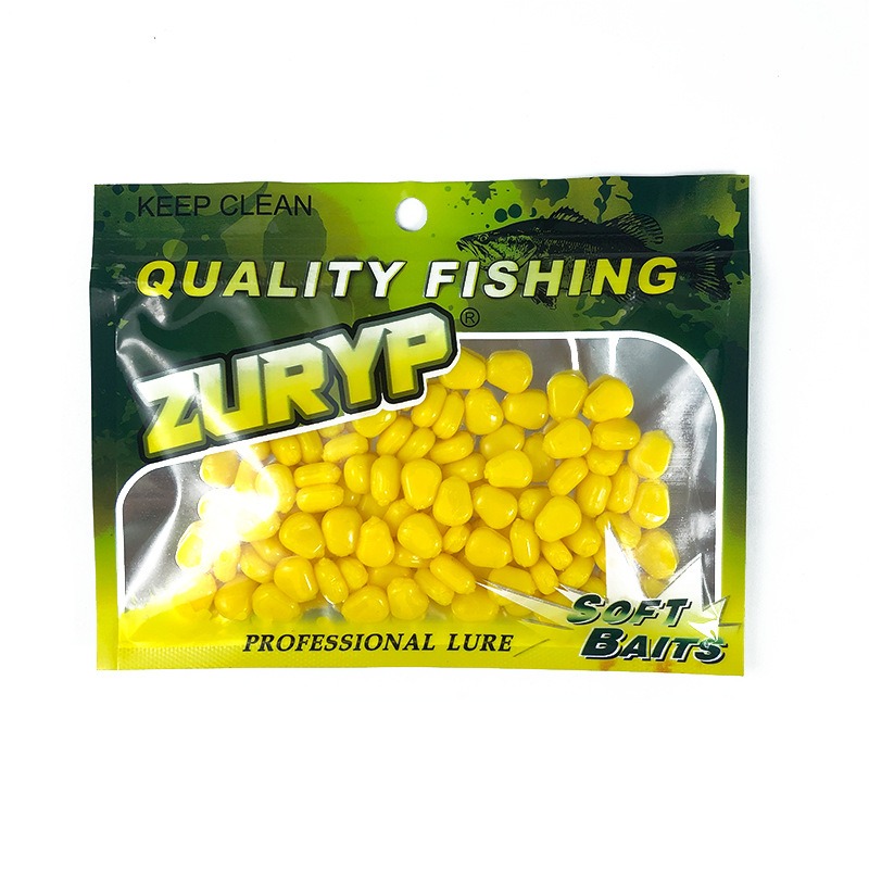 Fishing Lure Topwater - 100pcs ซิลิโคนข้าวโพดกลิ่นเหยื่ออ่อนลอยน้ําข้าวโพดปลาคาร์พตกปลาเหยื่อครีมกลิ่นยางประดิษฐ์เหยื่อ