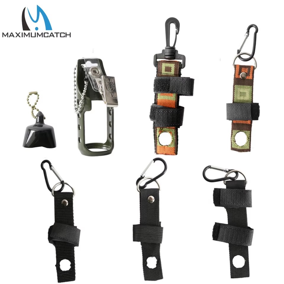 Fishing Lure Making Kit - ที่ยึดขวดน้ำยาสำหรับตกปลาแบบฟลายฟิชชิ่ง MAXCATCH น้ำหนักเบา ทำจากอะลูมิเนียม คลิปหนีบขวดผ้า อุปกรณ์เสริมสำหรับตกปลาแบบฟลายฟิชชิ่ง