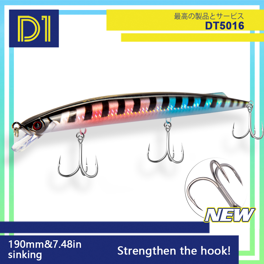 Fishing Lure Buzzbait - เหยื่อปลอมแบบจมน้ำสำหรับตกปลาทะเล ขนาด 190 มม. น้ำหนัก 36
