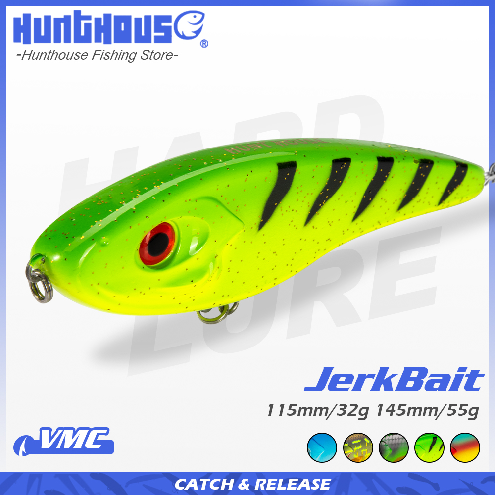 Fishing Lure Spinnerbait - เหยื่อปลอม Hunthouse Jerkbait Musky Buster Pike