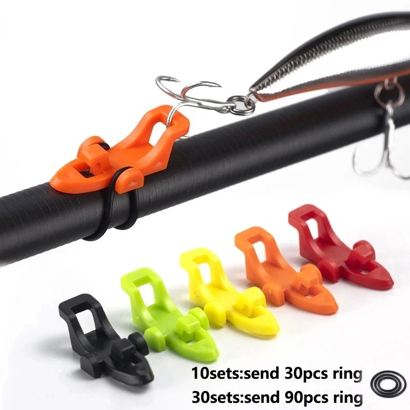 Fishing Lure Jig - 10-20 ชุด อุปกรณ์ยึดเบ็ดตกปลา ที่เก็บเบ็ด ที่เก็บเหยื่อตกปลา อุปกรณ์เสริมสำหรับเหยื่อตกปลา