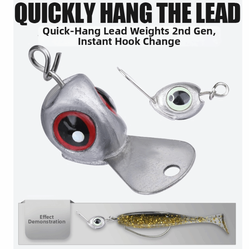 Fishing Lure Jig - 10 ชิ้น หัวจิ๊กพร้อมแผ่นลิ้น 3.5 กรัม 5