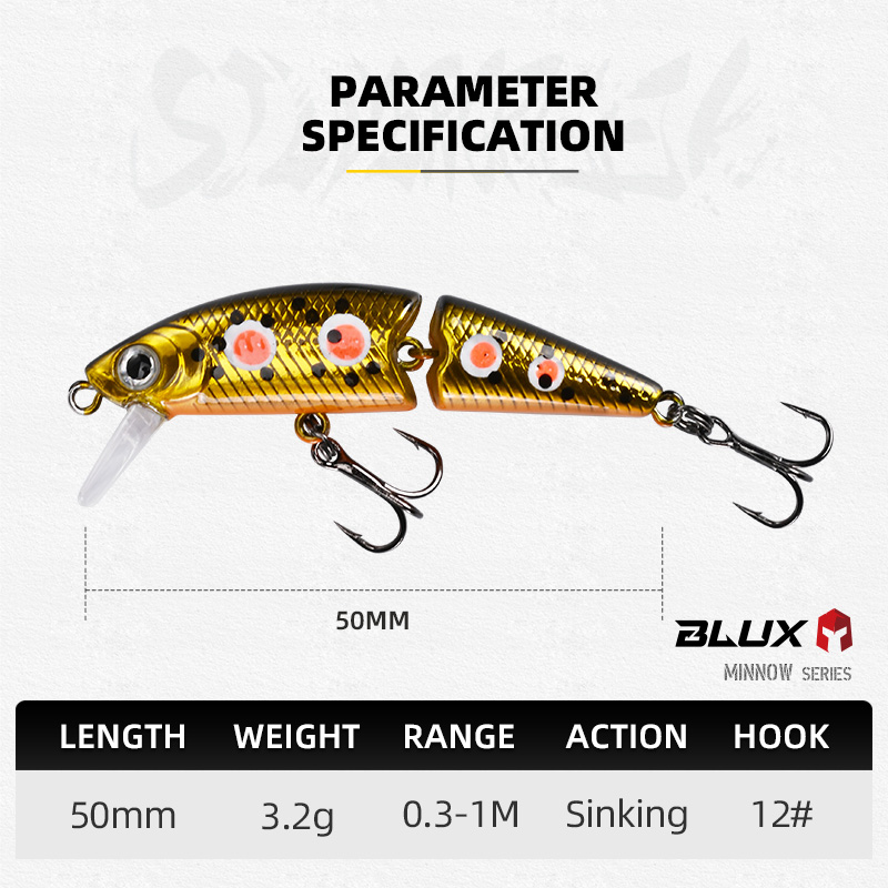 บลักซ์ดร. Minnow Joint 50S Swi - Fishing Lure Swimbait บทวิจารณ์และราคา