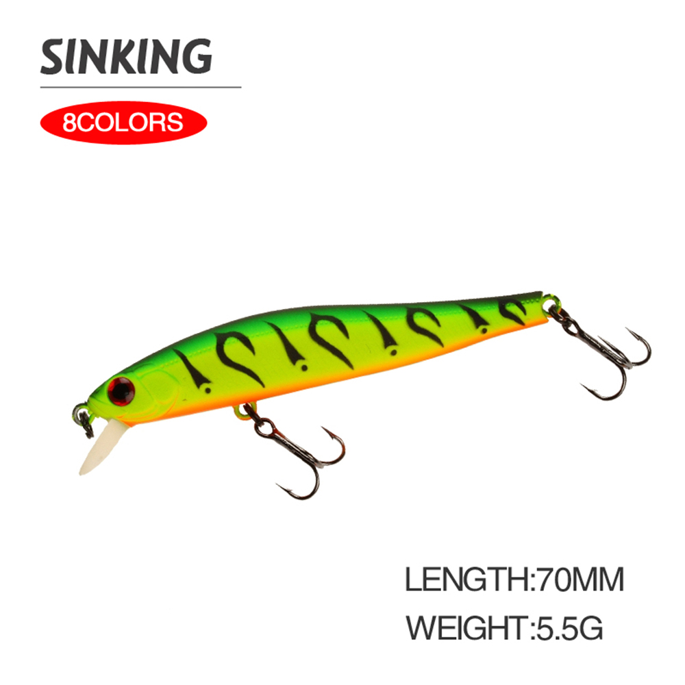 7cm 5.5g เหยื่อตกปลา Minnow Wo - Fishing Lure Jerkbait บทวิจารณ์และราคา