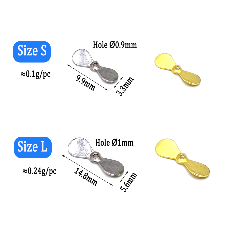 Wifreo 40pcs Turbo ใบพัด Spinn - Fishing Lure Blade Bait บทวิจารณ์และราคา