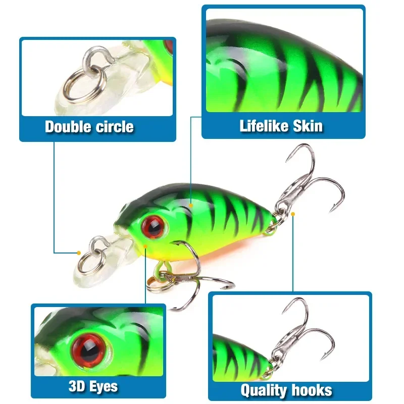 4.5 ซม.4g 1pcs MINI Minnow Fis - Fishing Lure Topwater บทวิจารณ์และราคา
