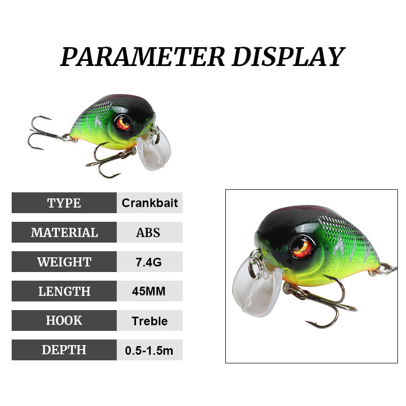 1Pcs Floating Crank เหยื่อตกปล - Fishing Lure Topwater บทวิจารณ์และราคา