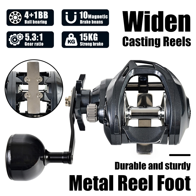 รอกตกปลาแบบตัวกว้าง ความจุสูง  - Kastking Reel Zephyr บทวิจารณ์และราคา