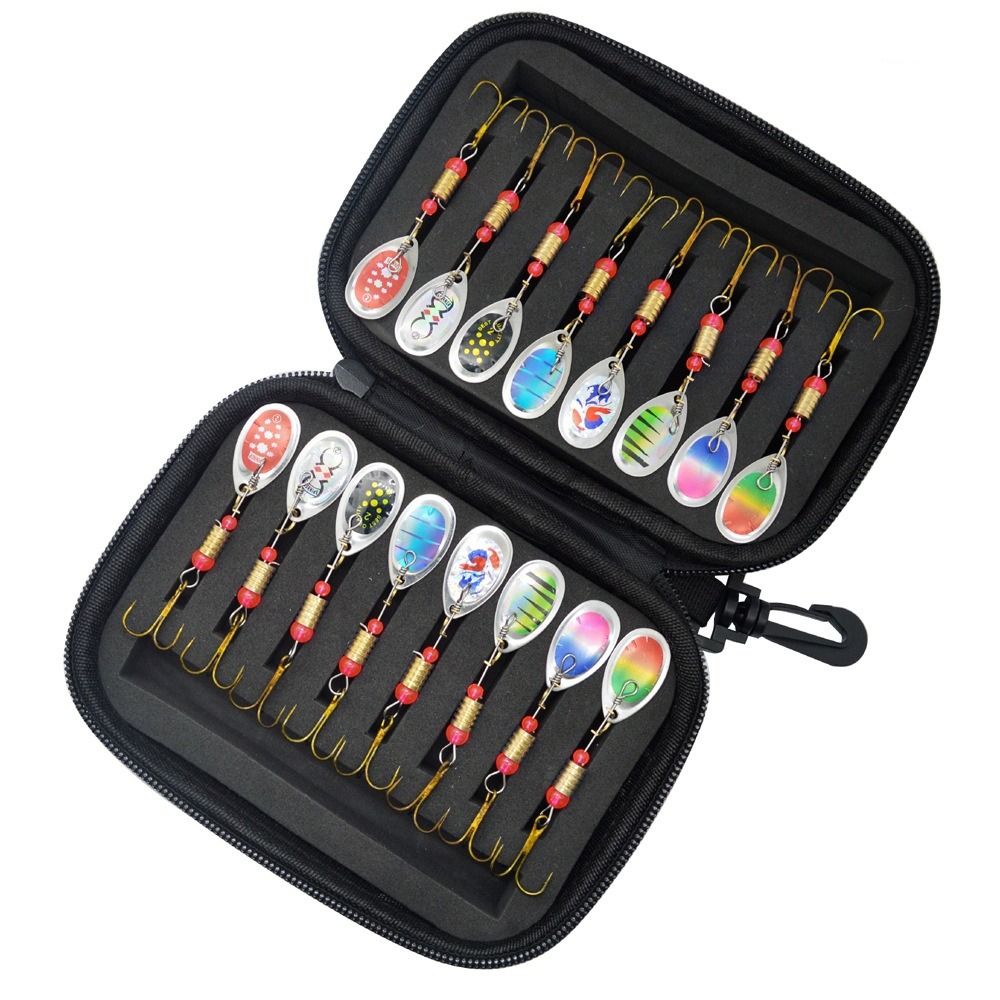 กระเป๋าเก็บเหยื่อตกปลาแบบหมุนไ - Fishing Lure Spinnerbait บทวิจารณ์และราคา
